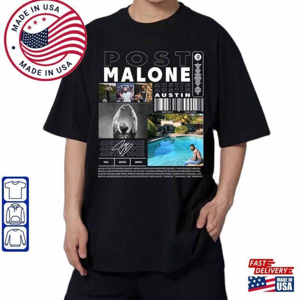 Post Malone Rap Music Shirt Austin 90S Bootleg If Yall Werent Here I Tee - Picture 1 of 4